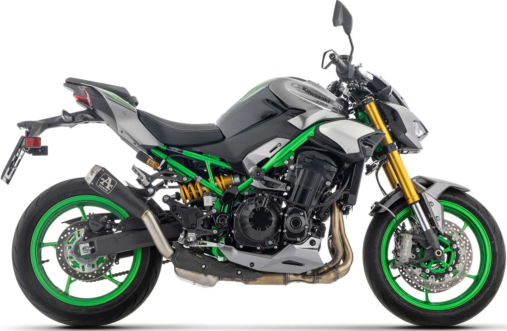 Exhaust Tip With Noise Certification Pro-Race Black Nichrom - Arrow Special Parts Compatible With Kawasaki Z 900 (2025-2026)