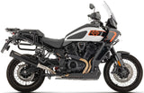 Uncatalysed Exhaust System Without Sound Certification Rebel Steel Black Body And Black Aluminium Cap - Arrow Special Parts Compatible With Harley-Davidson Pan America 1250 (2026)