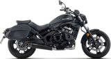 Complete Non-Catalytic Exhaust System With Sound Certification Rebel Black Stainless Steel Steel Black End Cap - Arrow Special Parts Compatible With Kawasaki Vulcan 650 S (2025-2026)