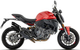 Exhaust Tip Without Sound Certification Round Black Titanium Body And Carbon Cap - Arrow Special Parts Compatible With Ducati Monster 890 V2 (2026)
