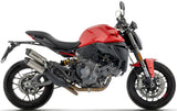 Non-Catalytic Exhaust Tip With Sound Certification Round Titanium Body And Carbon Cap - Arrow Special Parts Compatible With Ducati Monster 890 V2 (2026)