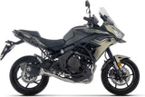 Complete Catalytic Exhaust System With Sound Certification Veloce Black Aluminium Carby End Cap - Arrow Special Parts Compatible With Kawasaki Versys 650 (2025-2026)