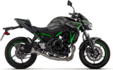 Complete Catalytic Exhaust System With Sound Certification Veloce Black Aluminium Carby End Cap - Arrow Special Parts Compatible With Kawasaki Z 650 35Kw (2024-2026)