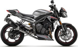 Exhaust Tip With Noise Certification Veloce Aluminium Carbon - Arrow Special Parts Compatible With Triumph Street Triple 765 (2020-2022)