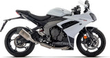 Complete Exhaust System Without Catalytic Converter And Without Sound Certification Veloce Titanium Carbon - Arrow Special Parts Compatible With Triumph Daytona 660 (2024-2026)