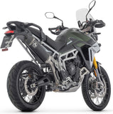 Exhaust Tip Without Sound Certification Veloce Black Aluminium Carby End Cap - Arrow Special Parts Compatible With Triumph Tiger 900 Gt - Pro (2024-2026)