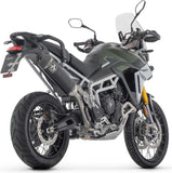 Exhaust Tip With Noise Certification Veloce Black Aluminium Carbon - Arrow Special Parts Compatible With Triumph Tiger 900 (2024-2026)