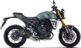 Complete Exhaust System Without Catalytic Converter And Without Sound Certification Works Black Stainless Steel Carby End Cap - Arrow Special Parts Compatible With Suzuki Gsx 8T (2025-2026)