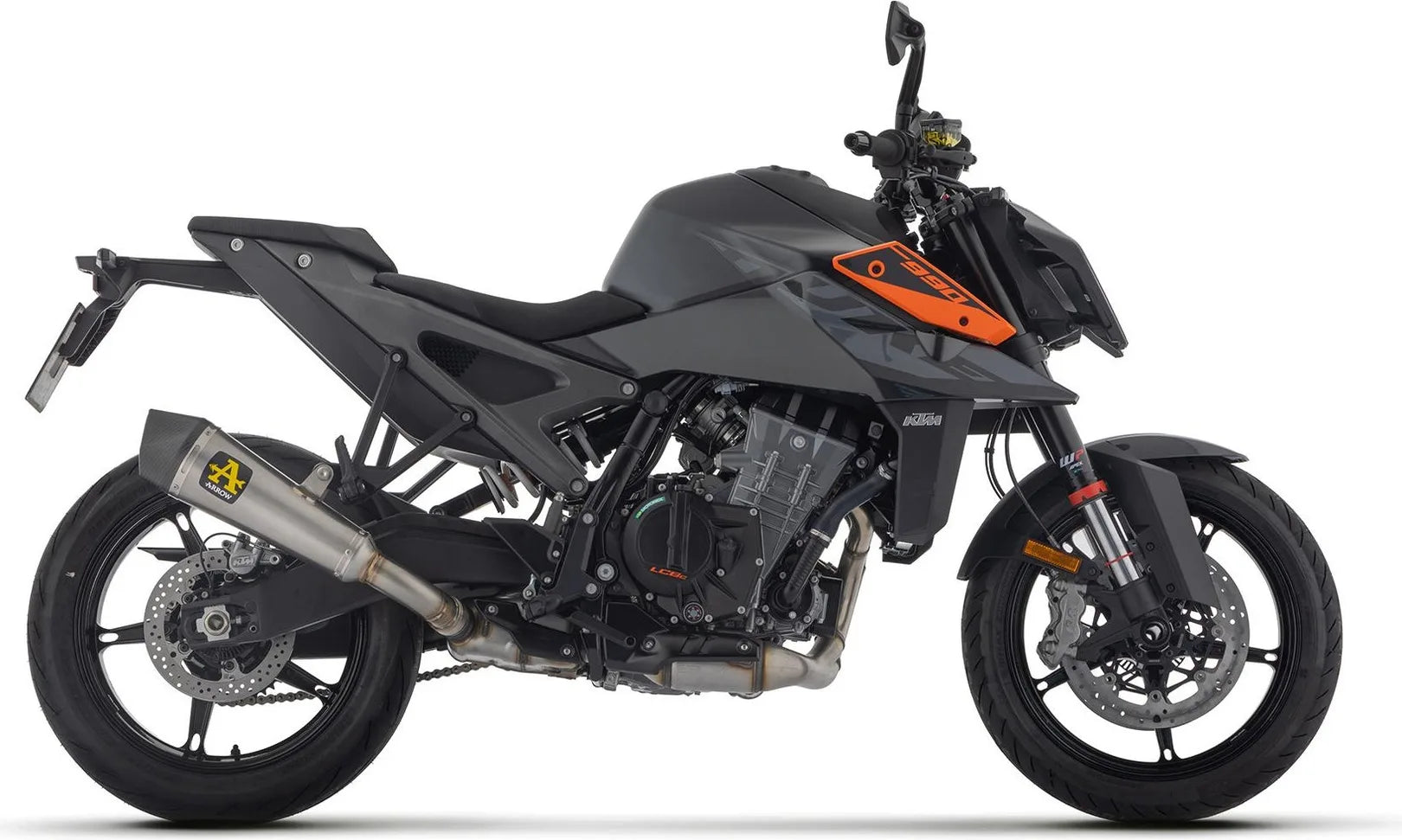 Exhaust Tip With Noise Certification X-Kone Titanium Carbon - Arrow Special Parts Compatible With Ktm 990 Duke (2024-2026)