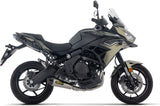Complete Exhaust System Without Catalytic Converter And Without Sound Certification X-Kone Black Titanium Carby End Cap - Arrow Special Parts Compatible With Kawasaki Versys 650 (2025-2026)