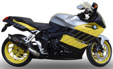 Exhaust Tip With Noise Certification Furore Aluminium Black - Gpr Compatible With Bmw K 1200 S - R (2004-2008)