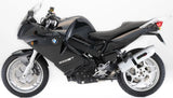 Exhaust Tip With Noise Certification Albus Ceramic White Aluminium - Gpr Compatible With Bmw F 800 - S - St (2006-2011)