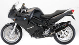 Exhaust Tip With Noise Certification Furore Aluminium Black - Gpr Compatible With Bmw F 800 - S - St (2006-2011)