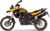Exhaust Tip With Noise Certification Furore Aluminium Black - Gpr Compatible With Bmw F 800 Gs (2008-2015)