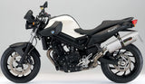 Exhaust Tip With Noise Certification Albus Ceramic White Aluminium - Gpr Compatible With Bmw F 800 R (2009-2014)