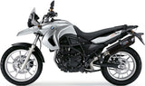 Exhaust Tip With Noise Certification Furore Aluminium Black - Gpr Compatible With Bmw F 650 Gs Twin (2008-2018)
