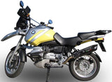 Exhaust Tip With Noise Certification Furore Aluminium Black - Gpr Compatible With Bmw R 1100 Gs (1994-1998)