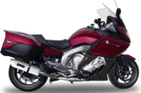 Dual Exhaust System With Sound Certification Albus Ceramic White Aluminium - Gpr Compatible With Bmw K 1600 Gt (2010-2016)
