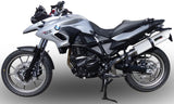 Exhaust Tip With Noise Certification Albus Ceramic White Aluminium - Gpr Compatible With Bmw F 700 Gs (2011-2015)