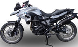 Exhaust Tip With Noise Certification Furore Aluminium Black - Gpr Compatible With Bmw F 700 Gs (2011-2015)
