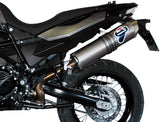 Exhaust Tip With Noise Certification Oval Poppy - Termignoni Compatible With Bmw F 650 Gs (2009-2015)