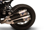 Complete Non-Catalytic Exhaust System With Sound Certification Conical Stainless Steel Aluminium Cap - Termignoni Compatible With Bmw Ninety (2016-2020)