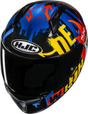 Full-Face Motorcycle Helmet Hjc C10 Advanced Polycarbonate Composite Mc23 Fop Size 06 Xs