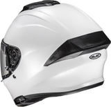 Full-Face Motorcycle Helmet Hjc C71 Advanced Polycarbonate Pearl White Size 09 L