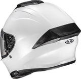 Full-Face Motorcycle Helmet Hjc C71 Advanced Polycarbonate Pearl White Size 09 L