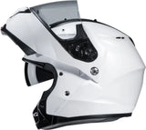 Flip-Up Motorcycle Helmet Hjc C91N Advanced Polycarbonate Composite Pearl White Size 07 S