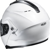 Flip-Up Motorcycle Helmet Hjc C91N Advanced Polycarbonate Composite Pearl White Size 08 M