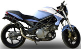 Dual Exhaust System With Sound Certification Furore Aluminium Black - Gpr Compatible With Cagiva Raptor 1000 (2000-2003)