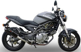 Dual Exhaust System With Sound Certification Furore Aluminium Black - Gpr Compatible With Cagiva Raptor 650 (2001-2005)