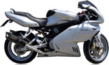 Dual Catalytic Exhaust Tips With Sound Certification Furore Aluminium Black - Gpr Compatible With Ducati 1000 Ss (2003-2006)