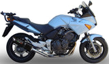 Complete Catalytic Exhaust System With Sound Certification Furore Aluminium Black - Gpr Compatible With Honda Cbf 600 - N (2004-2006)