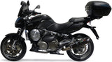 Catalytic Exhaust Tip With Sound Certification Furore Aluminium Black - Gpr Compatible With Aprilia Mana 850 Gt (2007-2016)