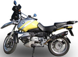 Complete Catalytic Exhaust System With Sound Certification Furore Aluminium Black - Gpr Compatible With Bmw R 1100 Gs - - Rt (1994-1998)