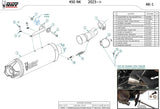 Exhaust Tip With Noise Certification Ak-1 Steel Black - Mivv Compatible With Cfmoto 450 Nk (2023-2024)
