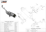 Complete Non-Catalytic Exhaust System With Sound Certification Urban Stainless Steel - Mivv Compatible With Aprilia Sr Max 300 (2012-2016)