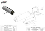Exhaust Tip With Noise Certification Urban Stainless Steel - Mivv Compatible With Aprilia Scarabeo 500 (2006-2007)