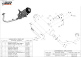 Complete Non-Catalytic Exhaust System With Sound Certification Urban Stainless Steel - Mivv Compatible With Honda Sh 300 (2007-2014)