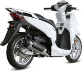 Complete Catalytic Exhaust System With Sound Certification Urban Stainless Steel - Mivv Compatible With Honda Sh 300 (2015-2016)