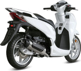 Complete Catalytic Exhaust System With Sound Certification Urban Stainless Steel - Mivv Compatible With Honda Sh 300 (2015-2016)