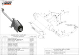 Complete Catalytic Exhaust System With Sound Certification Urban Stainless Steel - Mivv Compatible With Kymco Xciting 250 (2006-2007)