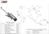 Complete Catalytic Exhaust System With Sound Certification Urban Stainless Steel - Mivv Compatible With Kymco People S 200 (2007-2012)