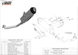 Complete Non-Catalytic Exhaust System With Sound Certification Urban Stainless Steel - Mivv Compatible With Kymco Superdink 300 (2009-2012)