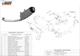 Complete Non-Catalytic Exhaust System With Sound Certification Urban Stainless Steel - Mivv Compatible With Kymco K-Xct 300 (2012-2016)
