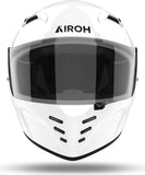 Full-Face Motorcycle Helmet Airoh Connor - Cn14 Thermoplastic Hrt Gloss White Color Size Xl
