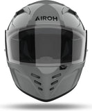 Full-Face Motorcycle Helmet Airoh Connor - Cn98 Thermoplastic Hrt Concrete Grey Gloss Color Size Xs