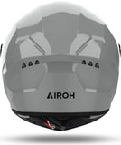Full-Face Motorcycle Helmet Airoh Connor - Cn98 Thermoplastic Hrt Concrete Grey Gloss Color Size Xs